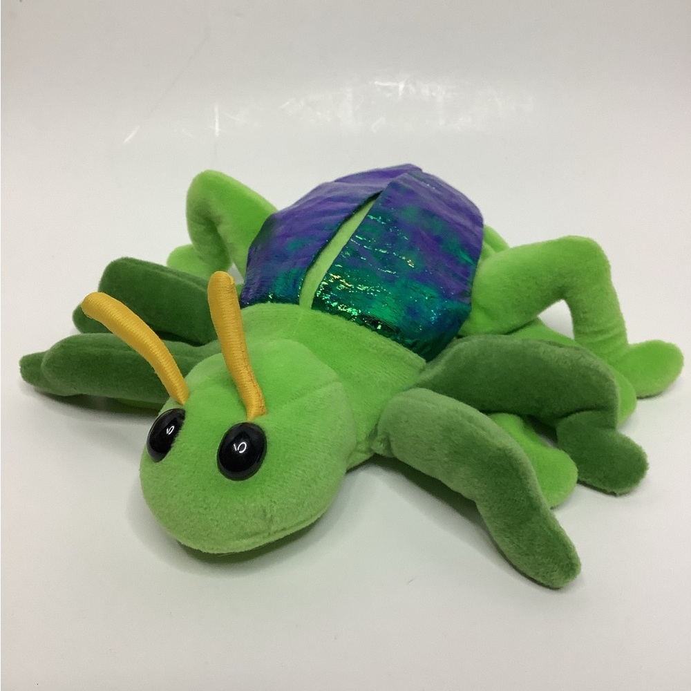 Caltoy Full Body Grasshopper Hand Puppet Metallic Shimmer Wings 9" Insect Bug